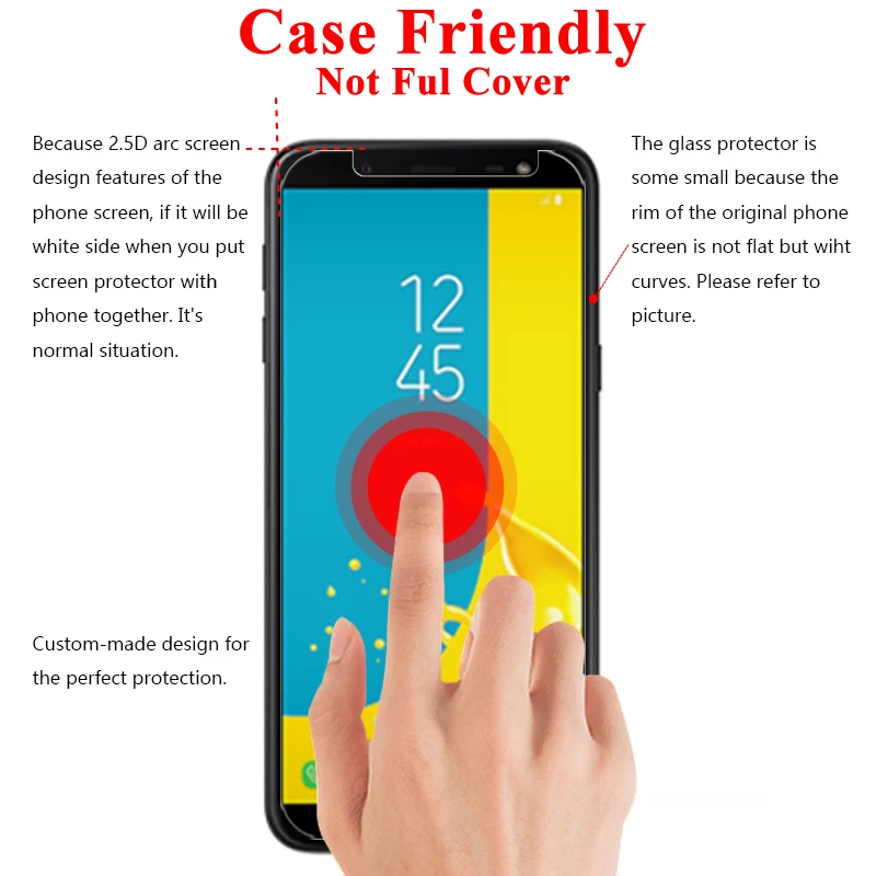 Защитный Стекло на samsung Galaxy J6 плюс J4 Экран протектор J6plus Экран протектор J62018 samsung Броня Galax 6J
