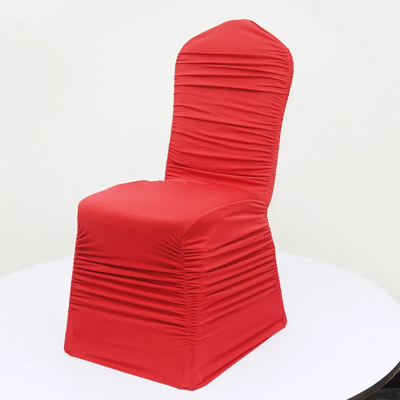Свадебные чехлы на стулья из спандекса и лайкры универсальные белые