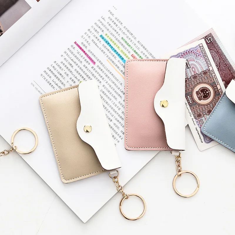 Helpro Card Stiker Note Storage Package PU Mini Cute Coin Bag Key Button Small Bus Set Certificate | Канцтовары для офиса и