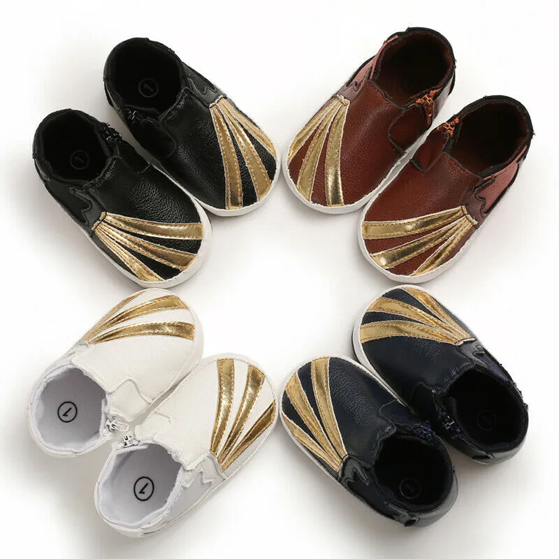 Детская обувь для новорожденных мальчиков и девочек мягкая подошва s кожаная с