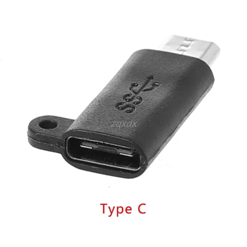 Micro USB 2 0 Тип B папа к 3 1 C Женский адаптер для зарядки данных м Прямая