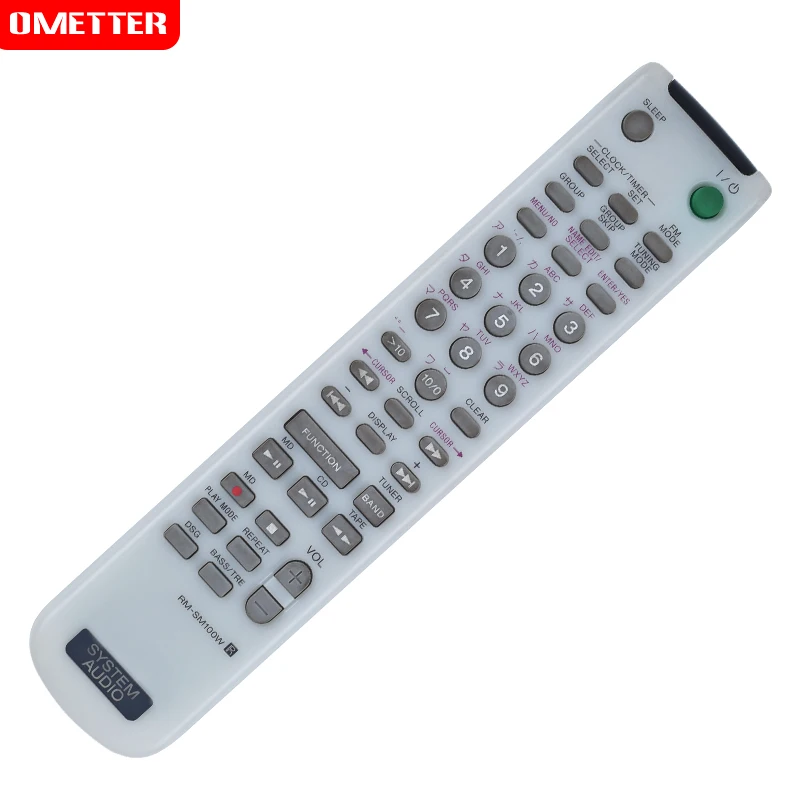 new remote control RM-SM100W RM-SM100ES HCD-M10 CMT-M373NT Nuevo Control remoto para use for S ony sistema de Audio | Электроника