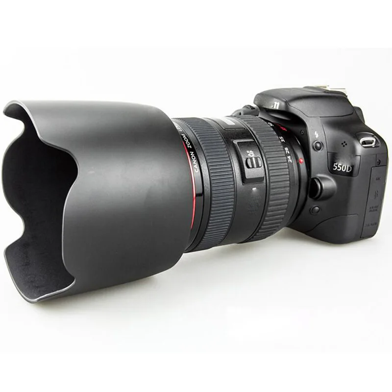 Бленда объектива фотоаппарата байонетная Цветочная бленда 77 мм EW 83F для Canon EF 24 70