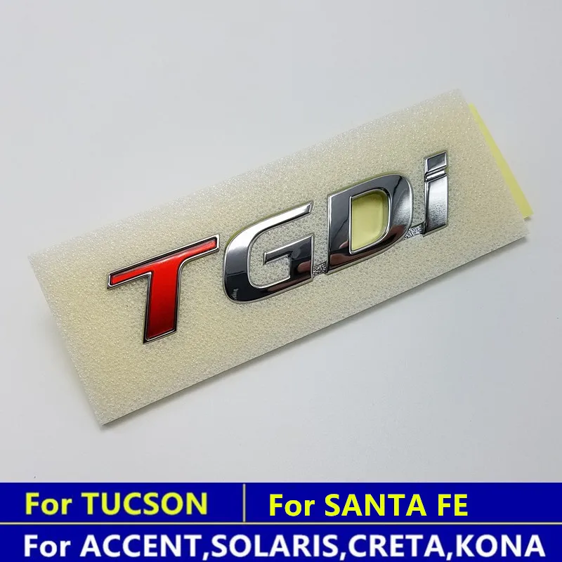Автомобильный значок TGDi для Sonata SANTA FE Tucson Kona ix25 Creta Sportage K3 K5|Эмблемы| |