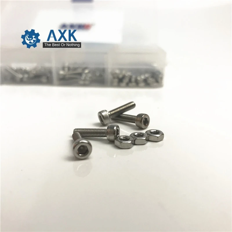 

Hex Bolts Kit Socket Head Cap Screws 304 Stainless Steel 480pcs/box Din912 Stainlness M2 M2.5 M3,20cm X 20cm 5cm (7.87in 7.87in