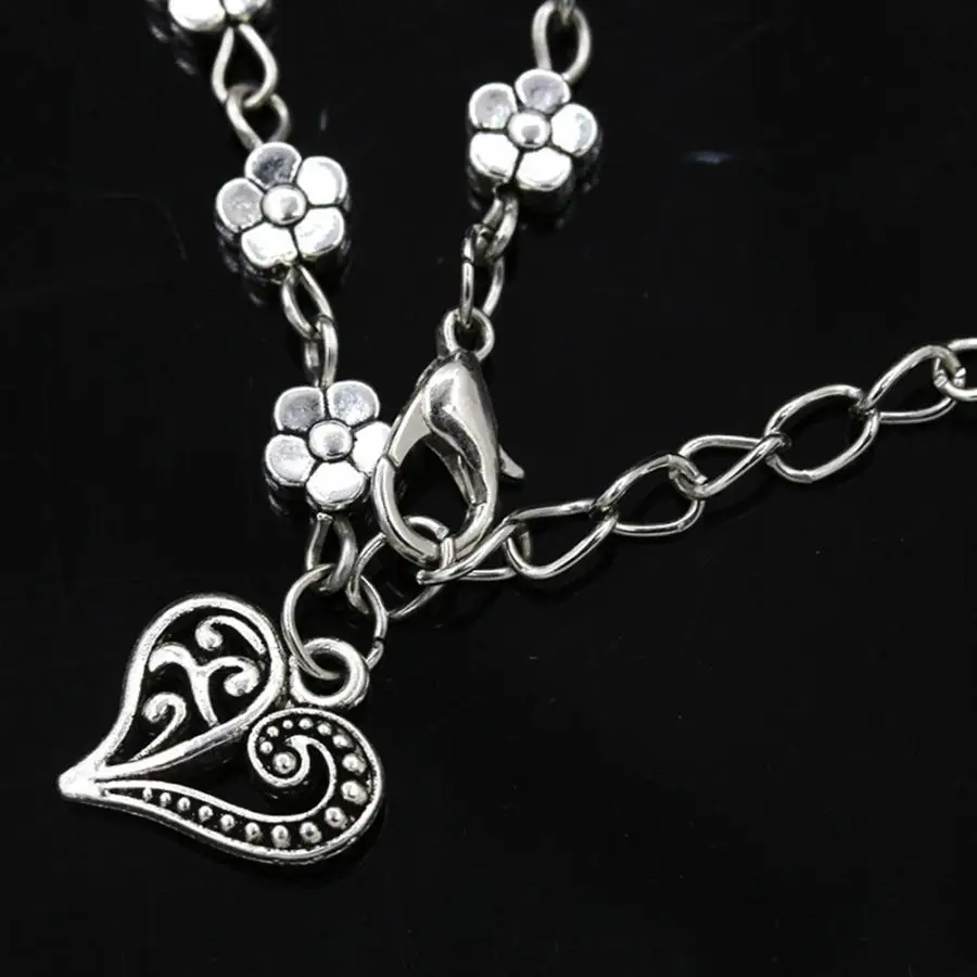 Retro Design Flower Shape Anklets Women Hand Chains Bracelets Simple Delicate Beach Anklet Foot Charm Jewelry Accessory for Gift | Украшения