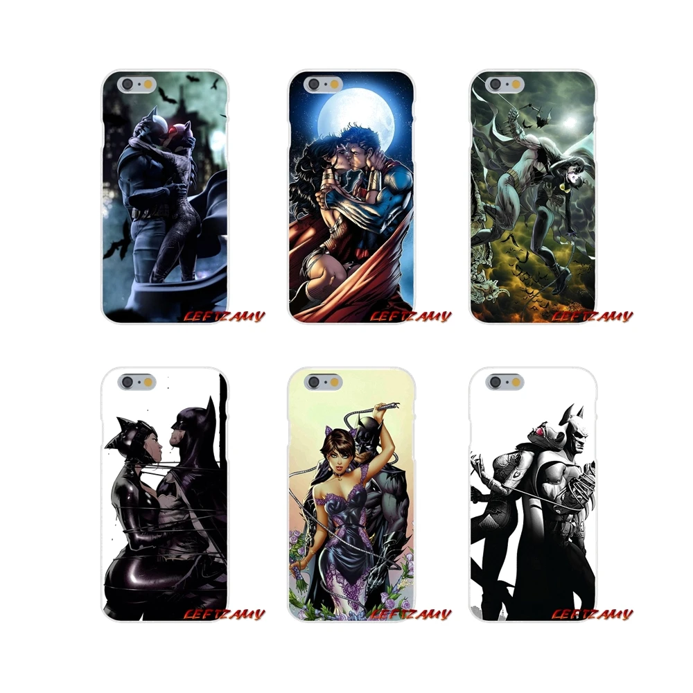 Для iPhone X XR XS MAX 4 4S 5 5S 5C SE 6 6S 7 8 Plus ipod touch Batman Cat женские аксессуары для поцелуев чехлы