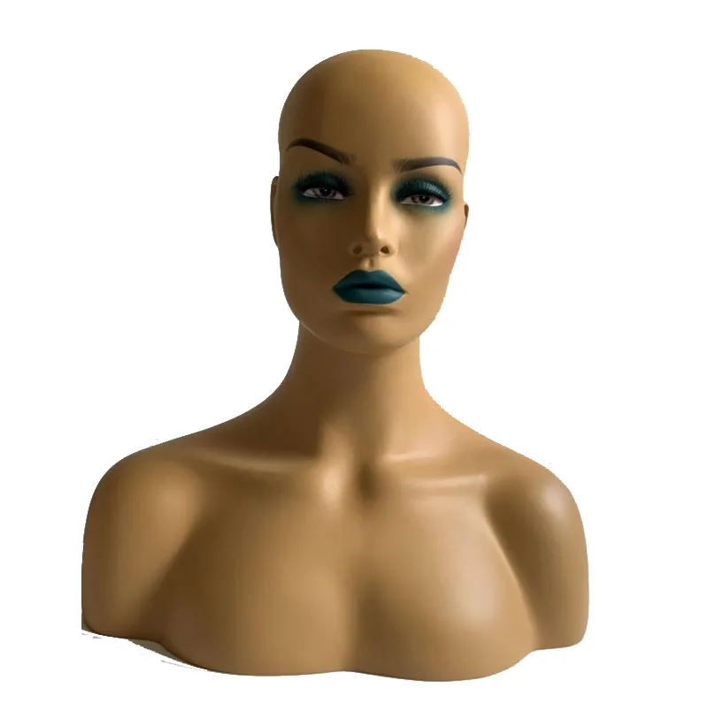 Новый 1 шт Женский реалистичный манекен голова стекловолокна ювелирные изделия и