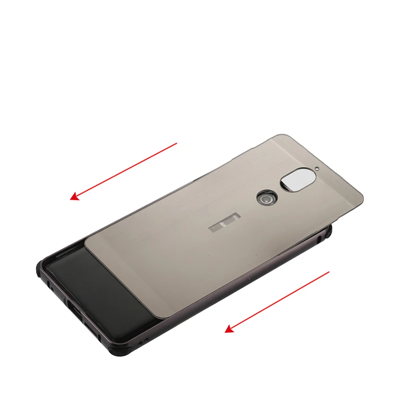 Для Nokia 6 7 Plus 8 чехол Гибридный 2 в 1 Броня Капа Алюминиевый металлический бампер