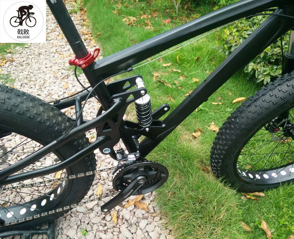 Kalosse полноподвесная рама из сплава Fat bike 165 мм для путешествий DH снежный велосипед