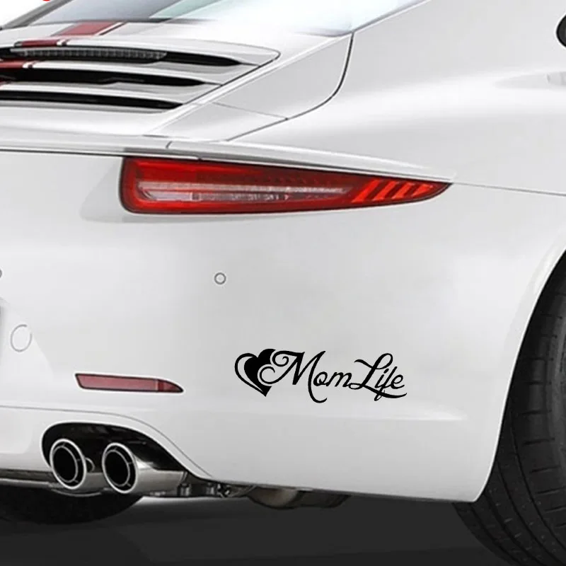 QYPF 14.8CM*4.5CM Fashion Mom Life Heart Vinyl Car Window Sticker Decal Decor C15-2879 | Автомобили и мотоциклы