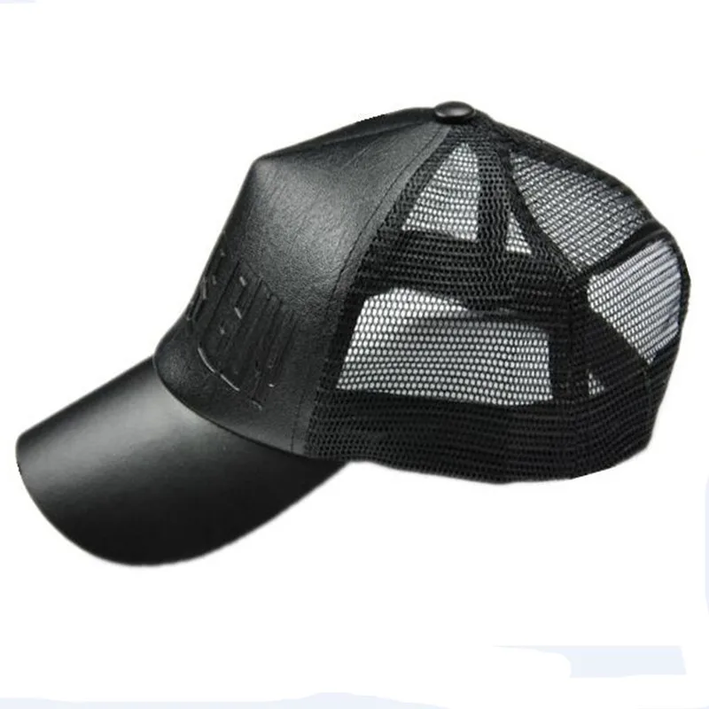Summer Leather Baseball Caps New Fashion Female Letter Mesh Ball Cap Stars Favorite Outdoors Hat Men Women Hip Hop Hats