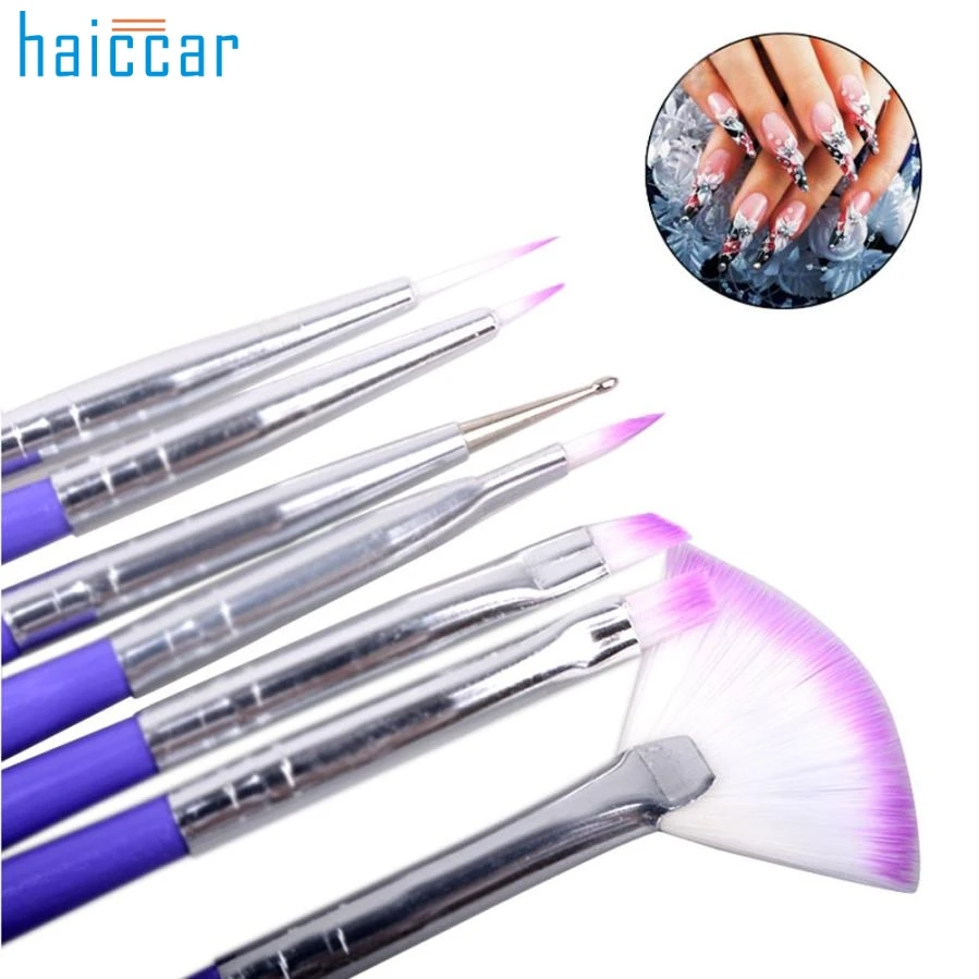 Набор кистей для дизайна ногтей 7 шт.|painting pen polish|brush set paintingpainting |