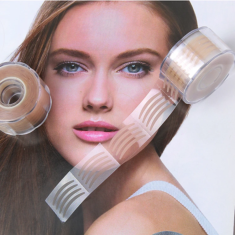600pcs Thin Stripe Makeup Eyeliner Double Eyelid Tape Stickers for Making The Eyes Bigger with Eye Shadow SJ-10007