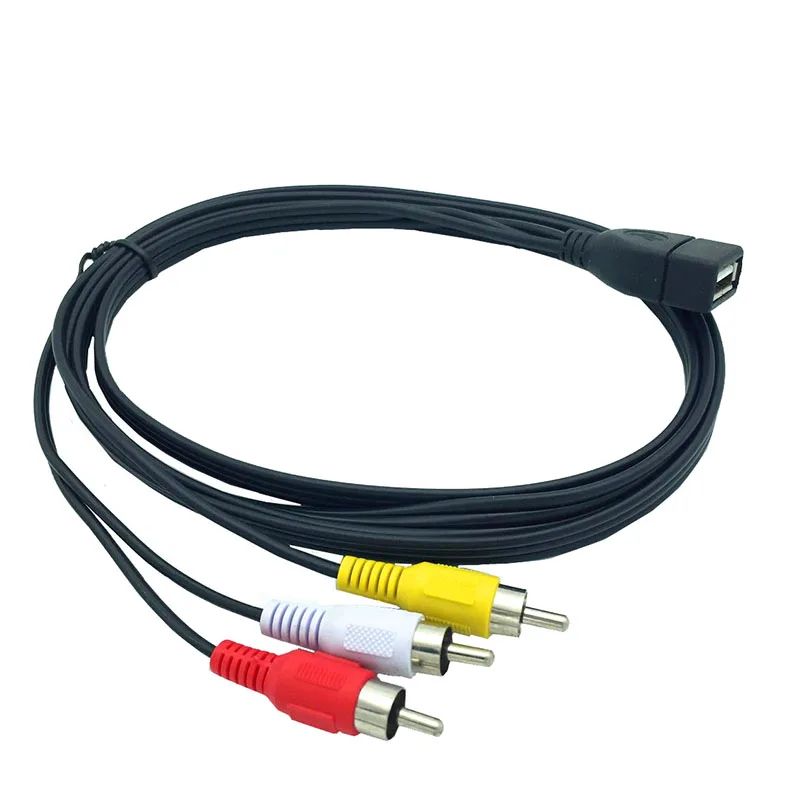 1 5 m USB 2 0 мама к 3 RCA папа видеоадаптер AV практичная фотография для