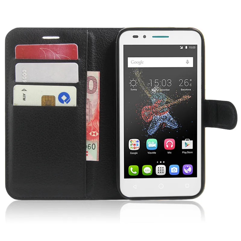 Роскошный чехол из искусственной кожи для Alcatel One Touch Go Play 7048X OT 7046 7046T флип защитный
