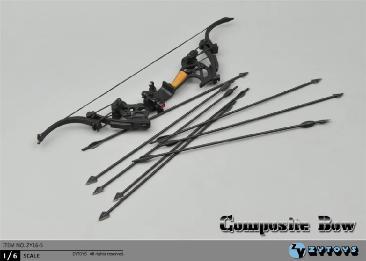 

1/6 Scale Composite Bow ZY16-5 Soldier Action Figure Accessories Weapon Model Toys