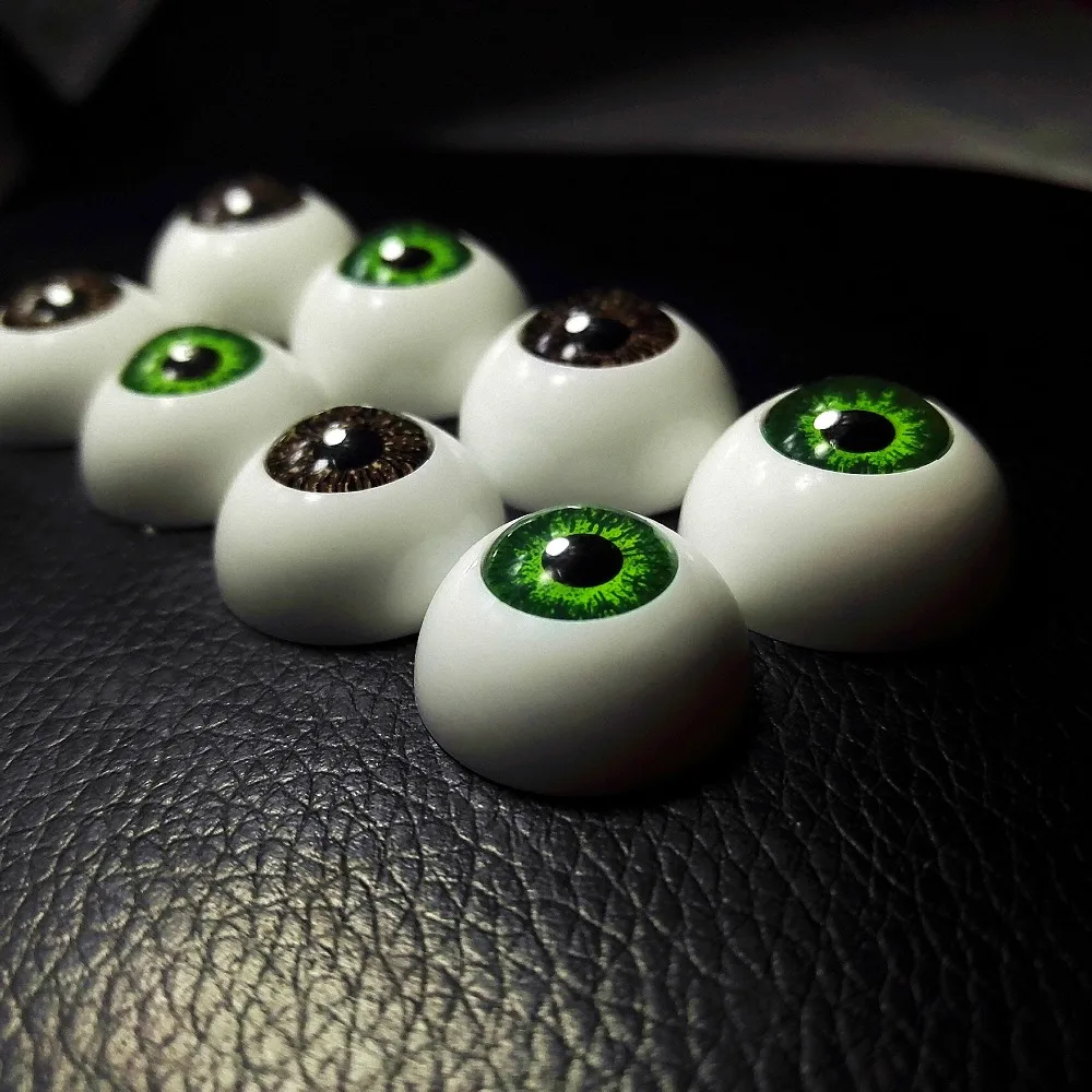 Глаза кукольные полукруглые 40 шт. (20 пар) 20 мм/22 мм |