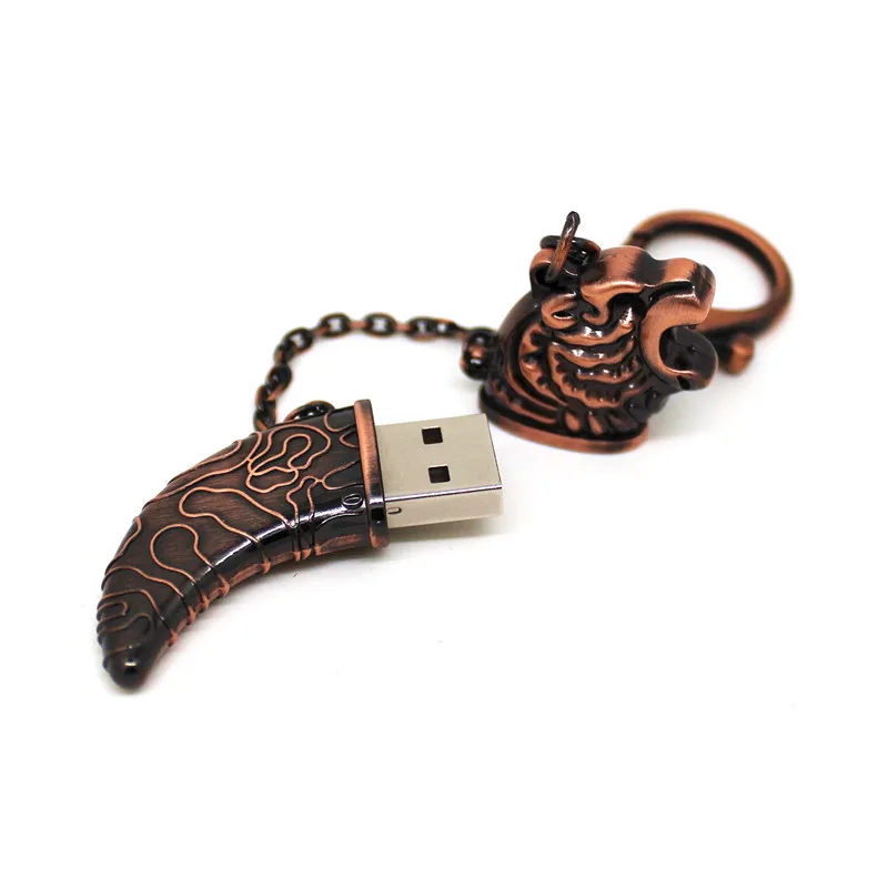 Металлическая Флешка с памятью дамасский нож/кинжал USB флеш накопитель 4G 8G 16G 32G 64G