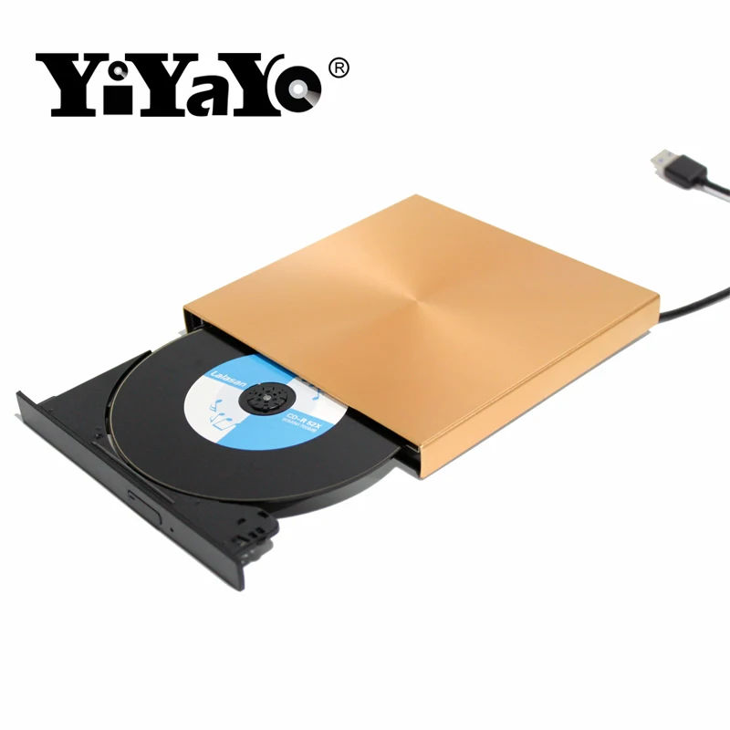 Портативный оптический привод YiYaYo для ноутбука MacBook/Windows 10 корпус из алюминиевого