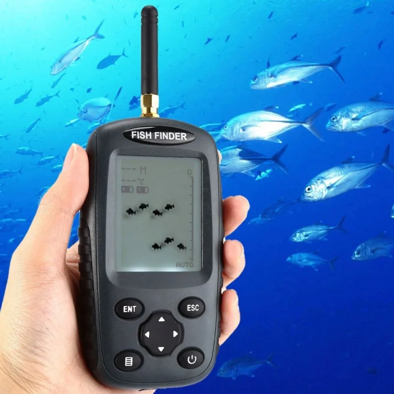 Новейший умный портативный рыболокатор FF998 перезаряжаемый Sonar рыболокатор беспроводной 125 кГц Sonar датчик беспроводной эхолот