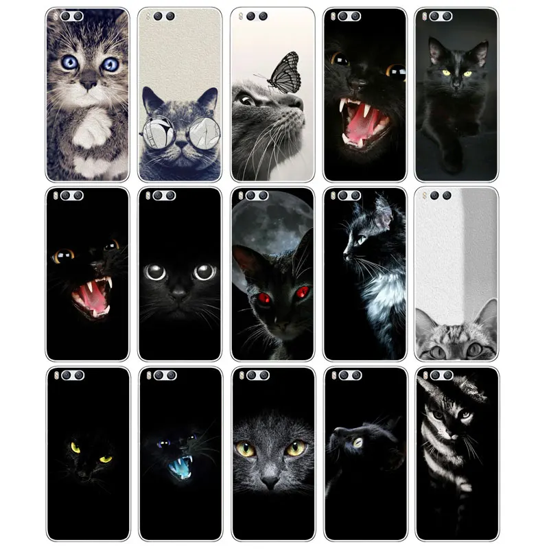 DREAMFOX M202 Cute Cat Soft TPU Silicone Case Cover For Xiaomi Mi Note 2 3 4 5 6 8 SE M5 4C 4S 5C 5S 5X 6X A1 Plus |