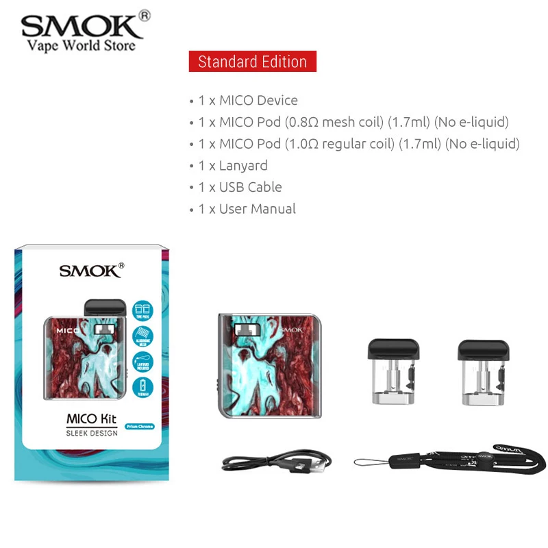 Vape SMOK MICO Kit Vaporizador pen 700 мАч электронная сигарета pod VS novo ego aio Mod S9032 | Электроника