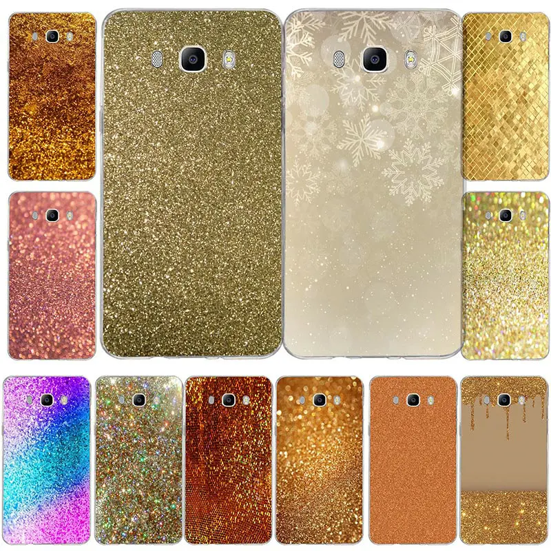 Sparkle Glitter Gold Bling For Samsung A5 A3 A7 J1 J2 J3 J5 J7 2017 2016 Cases Cover Coque Soft TPU Silicon Mobile Phone Case | Мобильные