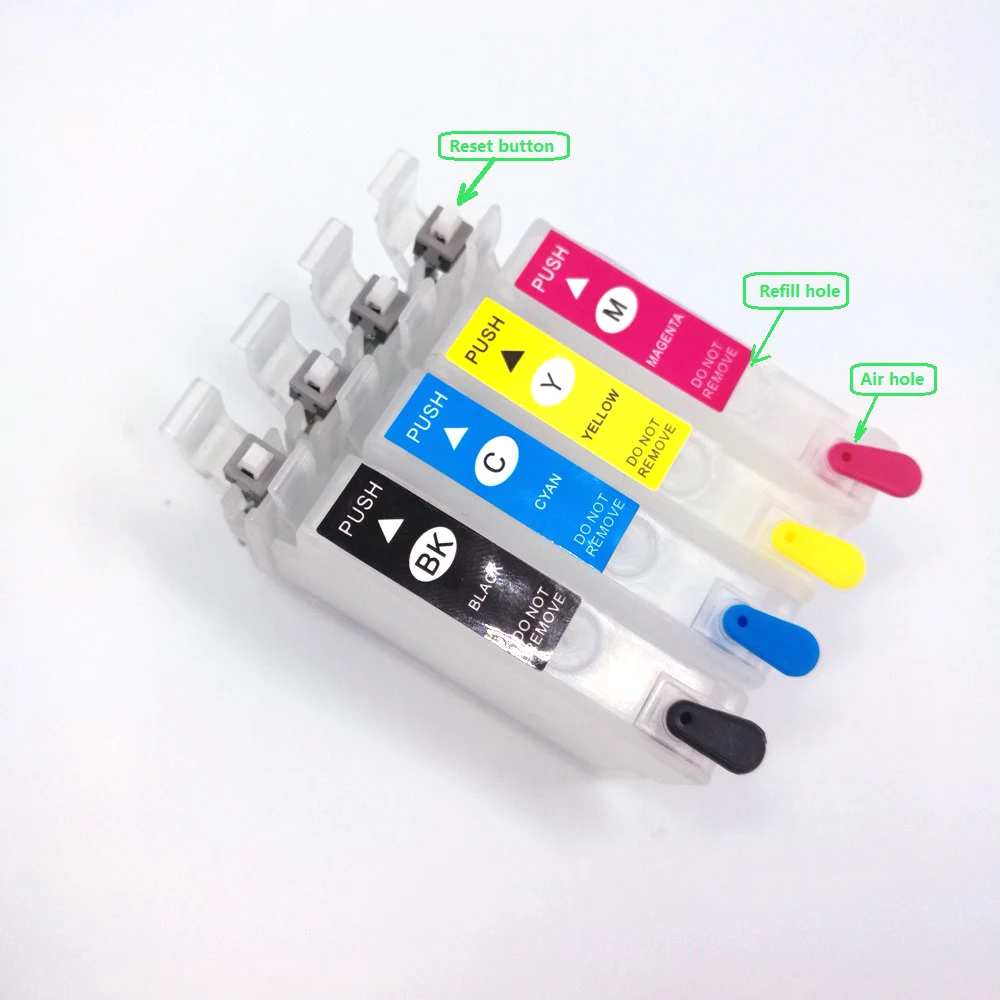 

YOTAT Refillable ink cartridge T1971 T1971 T1962 T1963 T1964 for Epson XP204 XP401 XP101 XP201 XP211 XP214 WF-2532 printer
