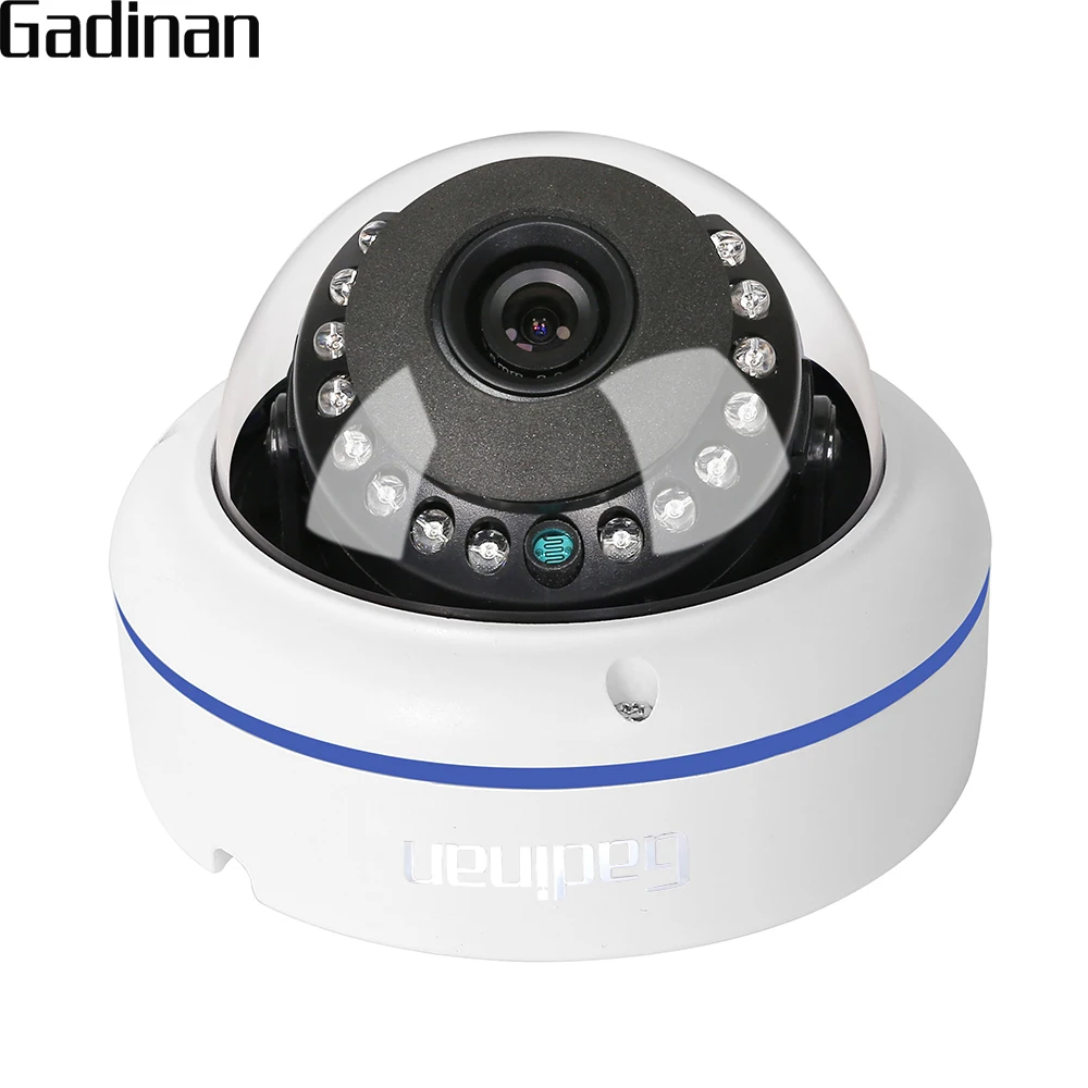 Металлическая купольная камера видеонаблюдения GADINAN AHD 1080P 2 МП с защитой от