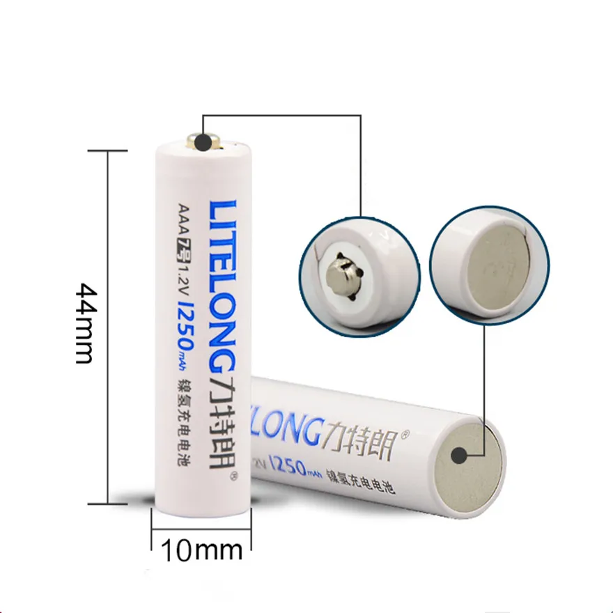 6PCS High quality AAA 1.2v 1250mAh Ni-MH rechargeable battery +1PCS 6-slot universal AA smart charger | Электроника