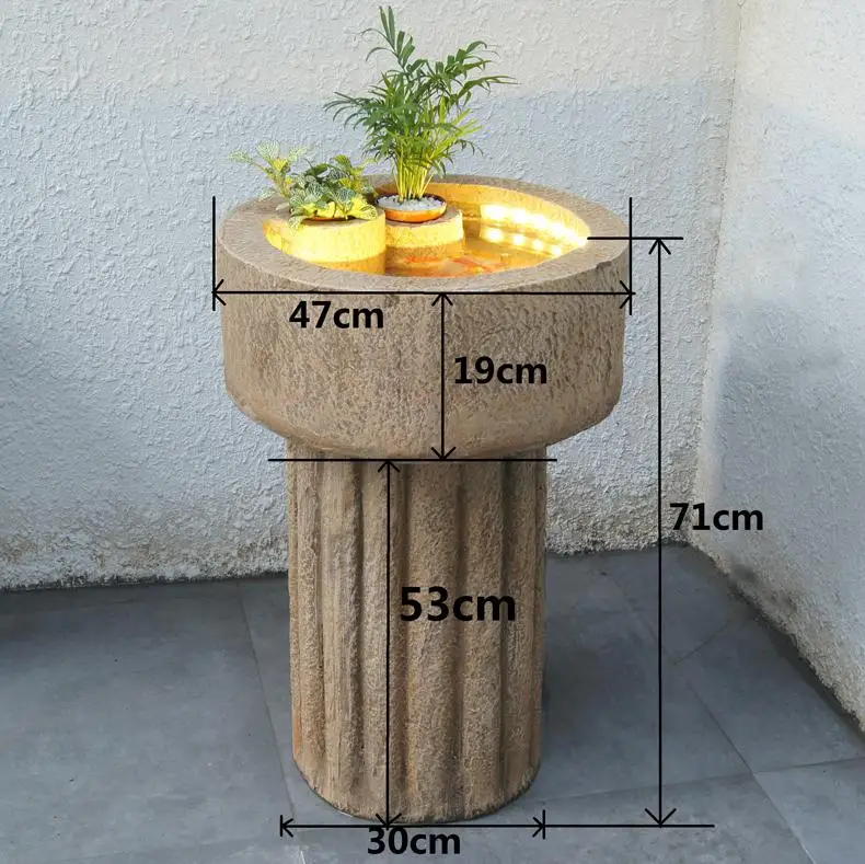 Фонтан Пейзаж офис украшения сад дизайн Аквариум воды Diy декоративные украшения - Цвет: A