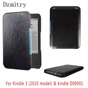 Магнитный чехол-книжка для Capa Kindle 3, из искусственной кожи дюйма, для чтения электронных книг, клавиатуры, экрана электронной книги D00901