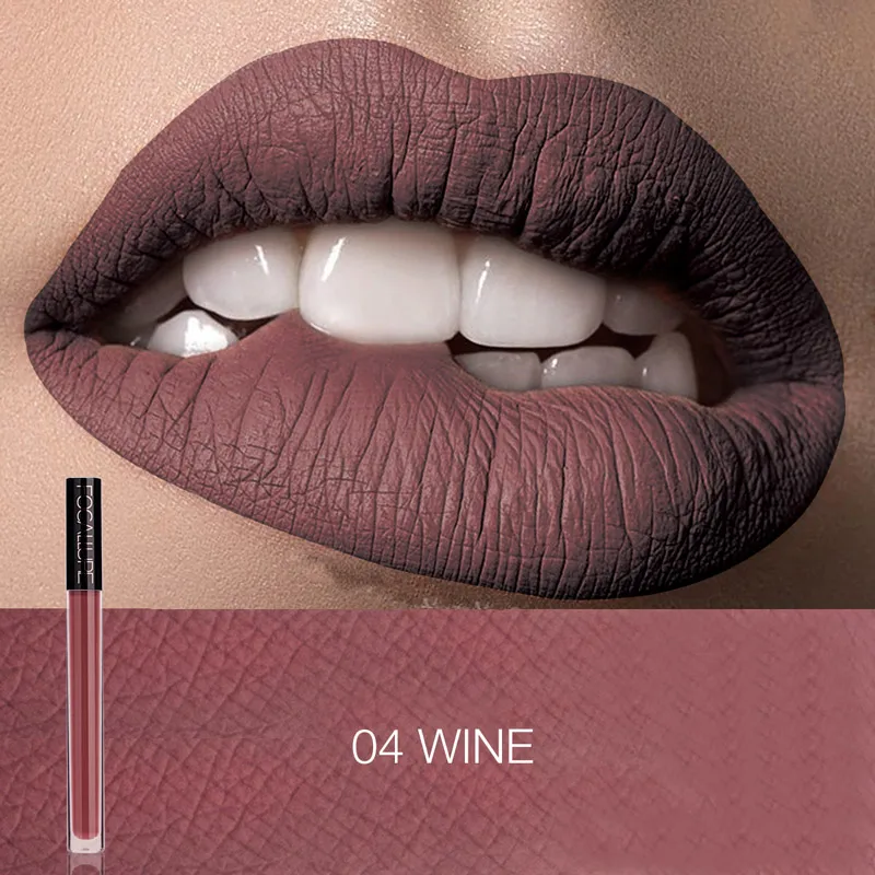 4 Focallure Matte жидкая помада водостойкая стойкая косметика для губ телесные оттенки 14 цветов Женская губная помада для макияжа - Цвет: 4