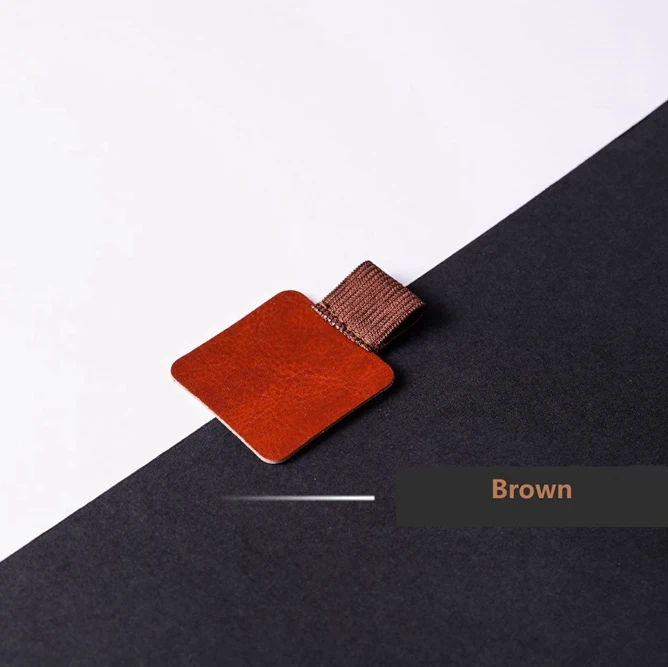 Brown Самоклеющаяся эластичная лента, держатель для ручек, красочные аксессуары для хранения, школьные, офисные, дневники, аксессуары, записная книжка - Цвет: Brown