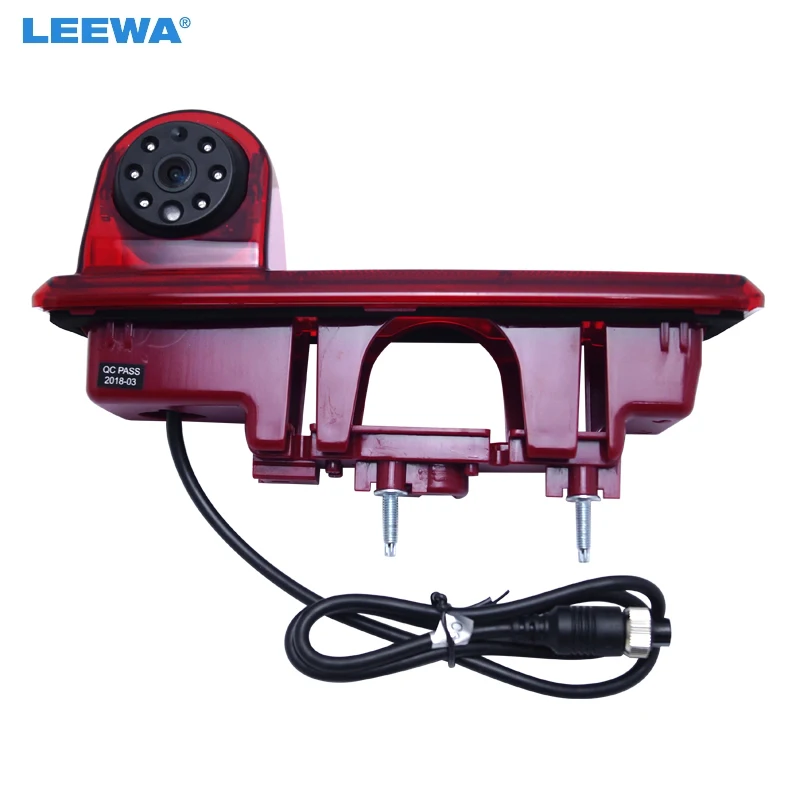 LEEWA Car 6LED IR Brake Light Rear View Reversing/Parking Camera For Opel Vivaro / Renault Trafic 2014 #3459 | Автомобили и