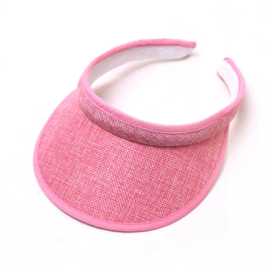 Pink Для женщин, мужчин, весна, лето, шляпа козырек, складная, широкая, с полями, солнце, шляпа, пляжные шляпы для женщин, соломенная шляпа,, chaeau Femme Ete - Цвет: Pink