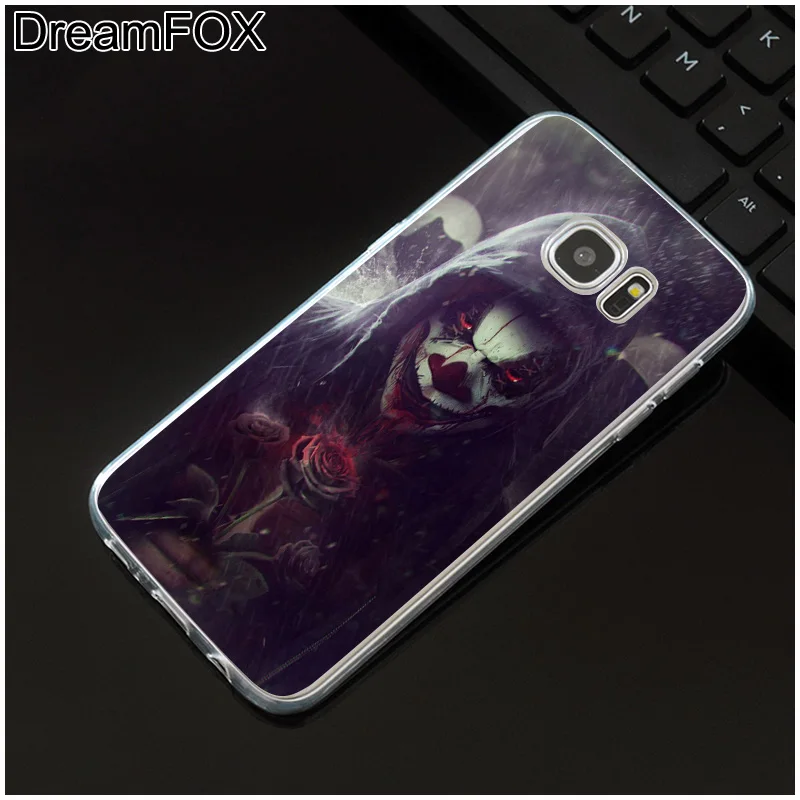 DREAMFOX M124 Pennywise Clown Horror Soft TPU Silicone Cover Case For Samsung Galaxy S5 S6 S7 S8 S9 S10 5G S10E Lite Edge Plus |