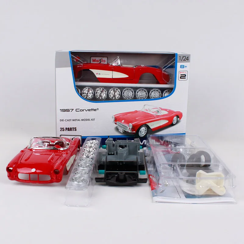 Maisto 1:24 1957 corvette старая металлическая модель литья под давлением для автомобиля 25