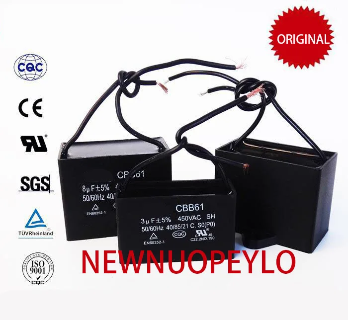 

10pcs CBB61 starting capacitor 1uf / 1.2uf / 1.5uf / 1.8uf / 2.5uf / 3uf / 3.5uf to 20uf AC Fan Capacitor 450V CBB Original