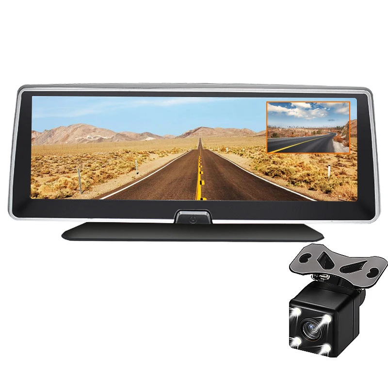 Автомобильный видеорегистратор Yantu 8 0 дюйма GPS навигация FHD 1080P Android автомобильная