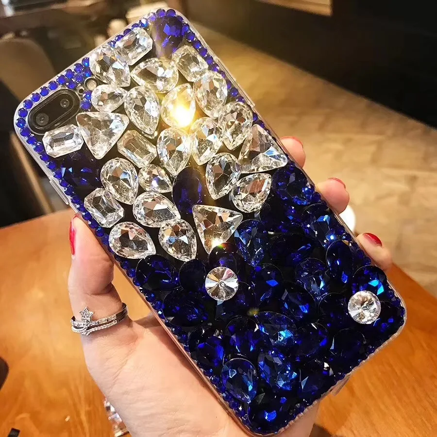 3D Кристалл DIY алмаз для Samsung Galxy C5 C7 Pro C8 C9 C10 со стразами блестящий чехол накладка
