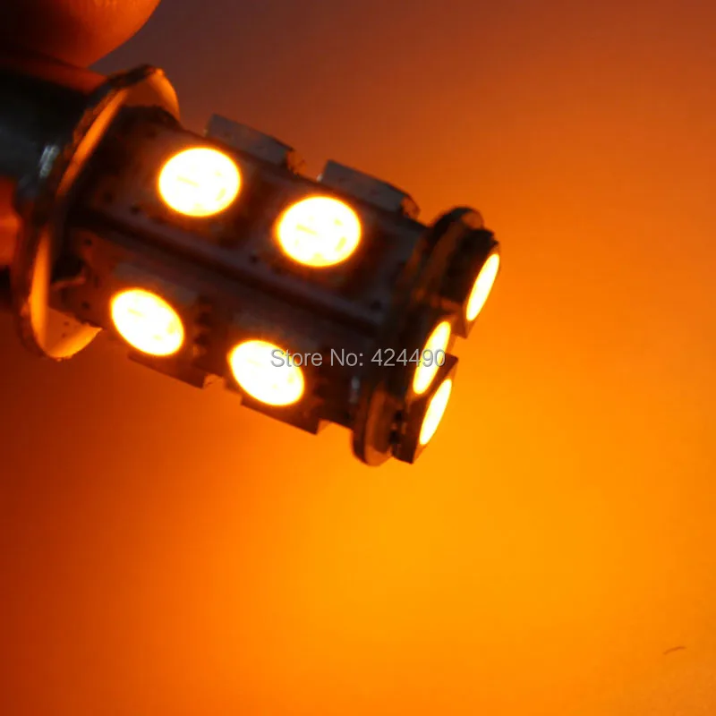 Автомобильный сигнальный фонарь AORUNYEBAO 2 шт. ba15s led 12 В лампа 13SMD 5050 1156 P21W внешнее