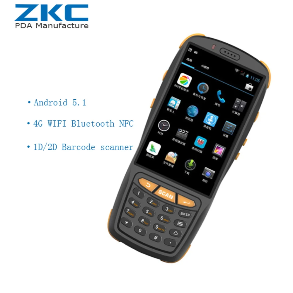 ZKC3503 устройство для сбора данных со сканером штрих кодов nfc bluetooth|nfc scanner|scanner wifiwifi