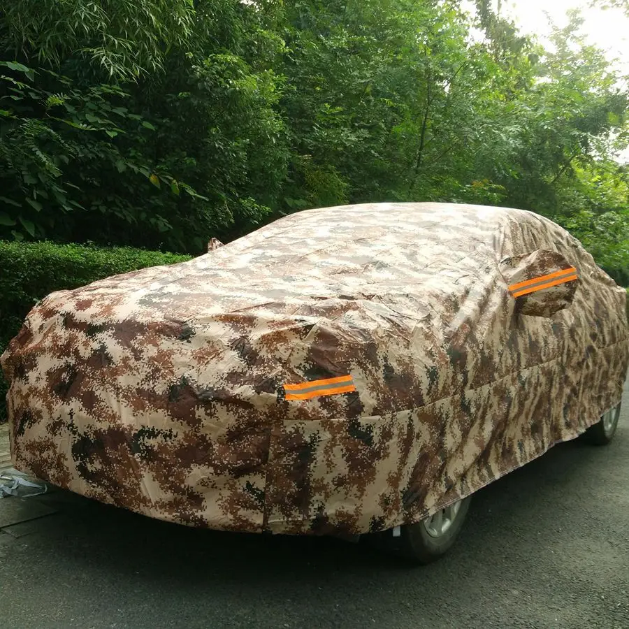 Водонепроницаемый камуфляжный чехол для автомобиля двухслойный зимний