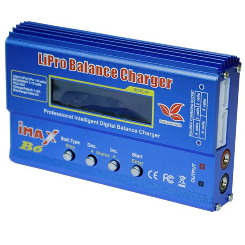 New iMAX B6 80W 6A Battery Charger Lipo NiMh Li-ion Ni-Cd Digital RC IMAX Lipro Balance Discharger + Adapter | Игрушки и хобби