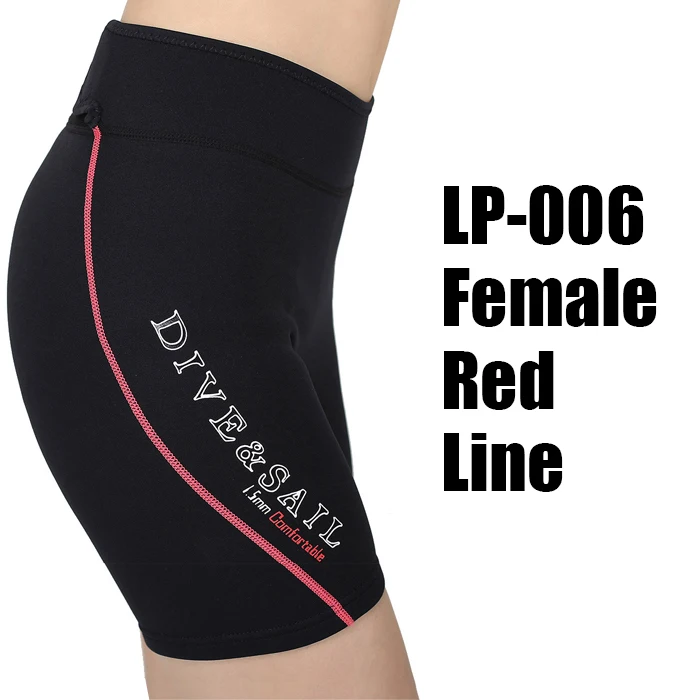Women Red DIVE& SAIL 1,5 мм Неопреновые шорты для дайвинга, гидрокостюм, Короткие штаны для мужчин или женщин, зимняя одежда для плавания, гребли, парусного спорта, серфинга, теплая - Цвет: Women Red