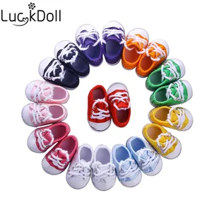 Luckdoll кукольная обувь ярких цветов подходит для американских кукол вельли и американских аксессуаров 14,5 дюйма
