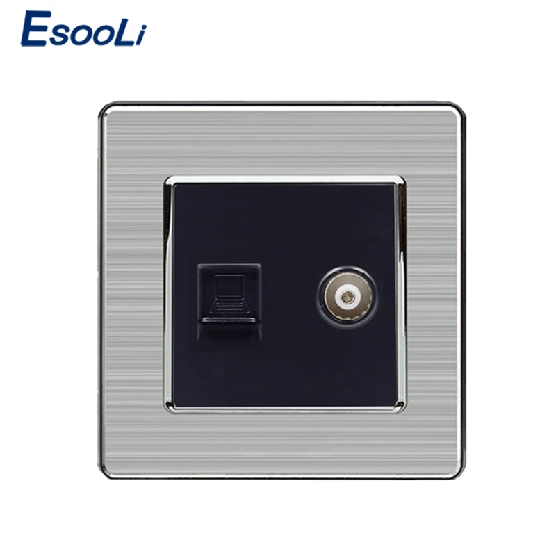 Штекер Esooli CAT5E для подключения к Интернету RJ45 штекер с гнездовым разъемом