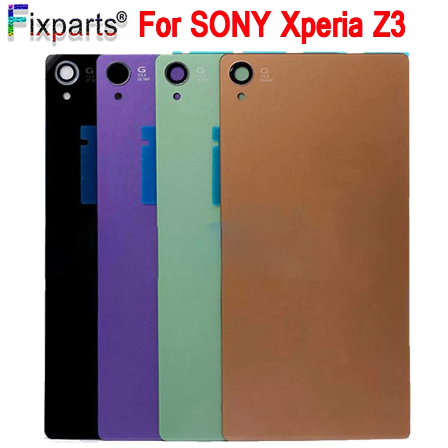 Новая Оригинальная задняя крышка Z3 для Sony Xperia L55T батарейного отсека стеклянная с